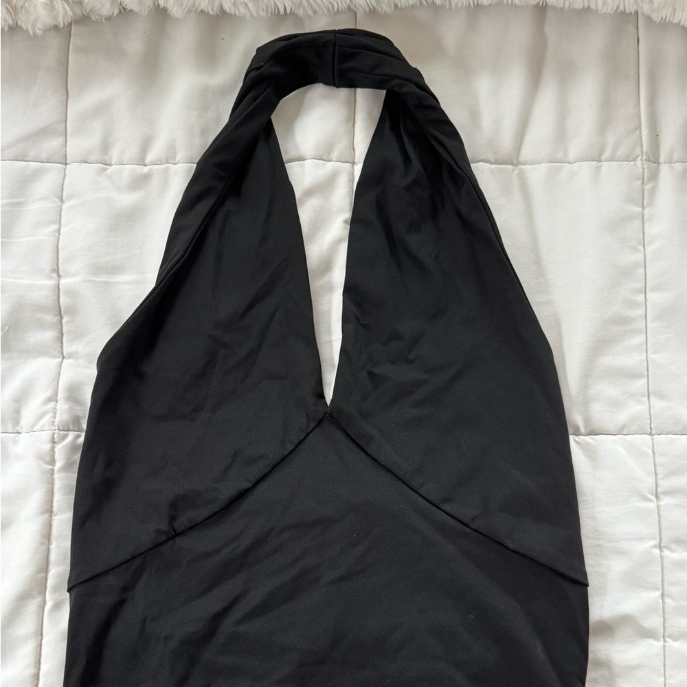 Black Halter Top